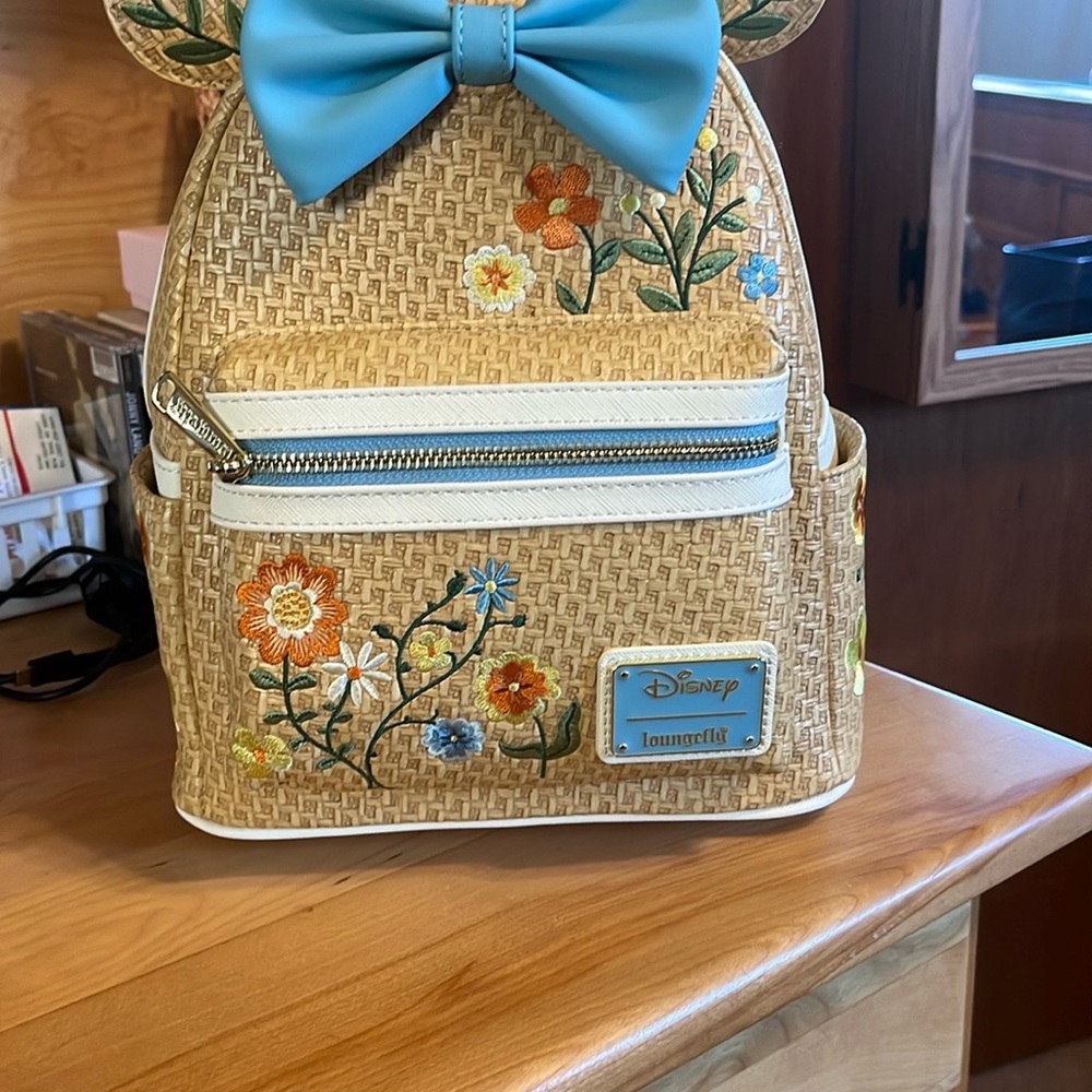 Loungefly Disney Floral Mini Backpack